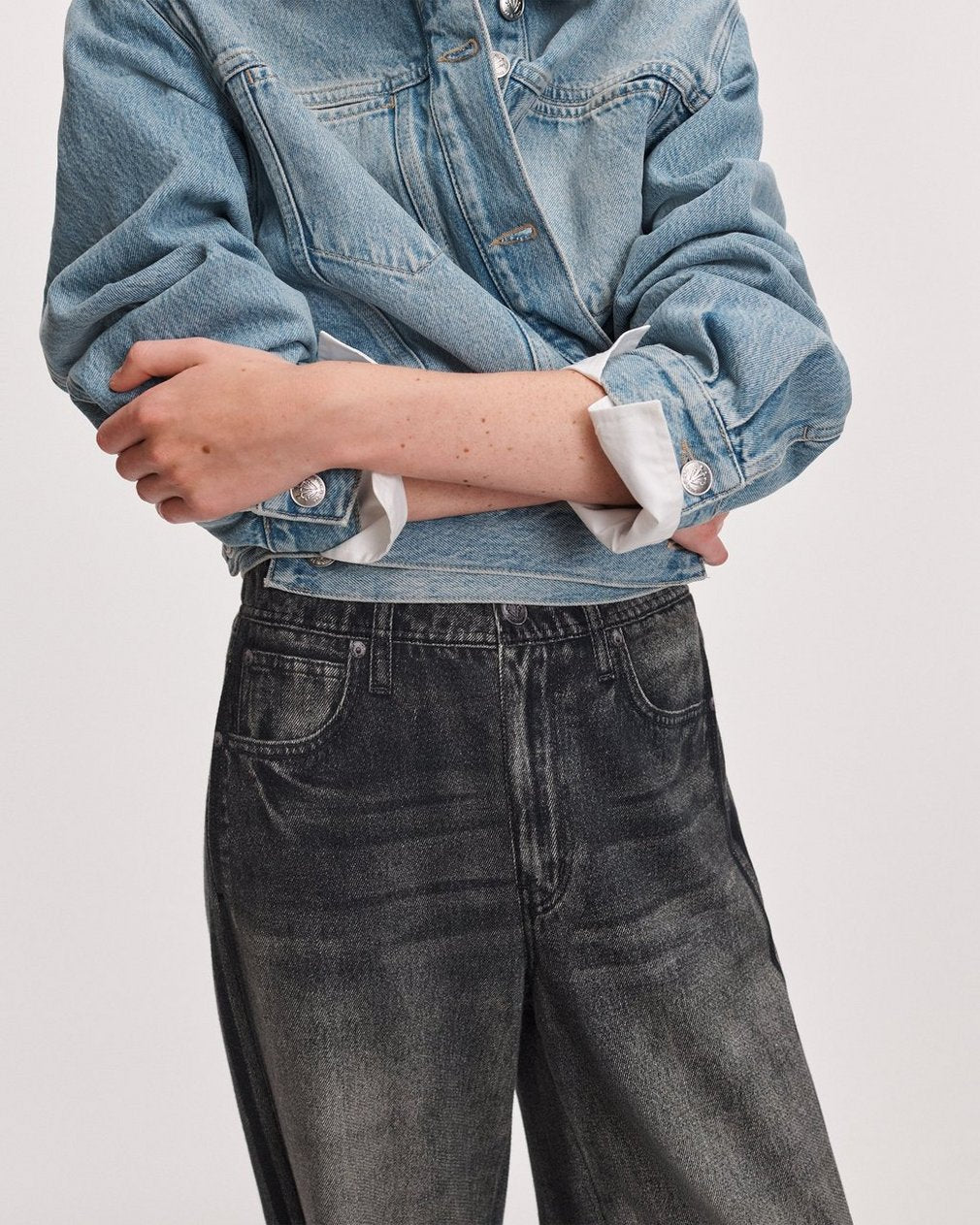 Rag & Bone Miramar Wide-Leg Track Pant Washed Black