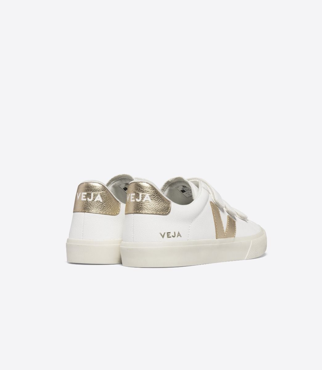 Veja Recife Chromefree Leather Extra White-Platine