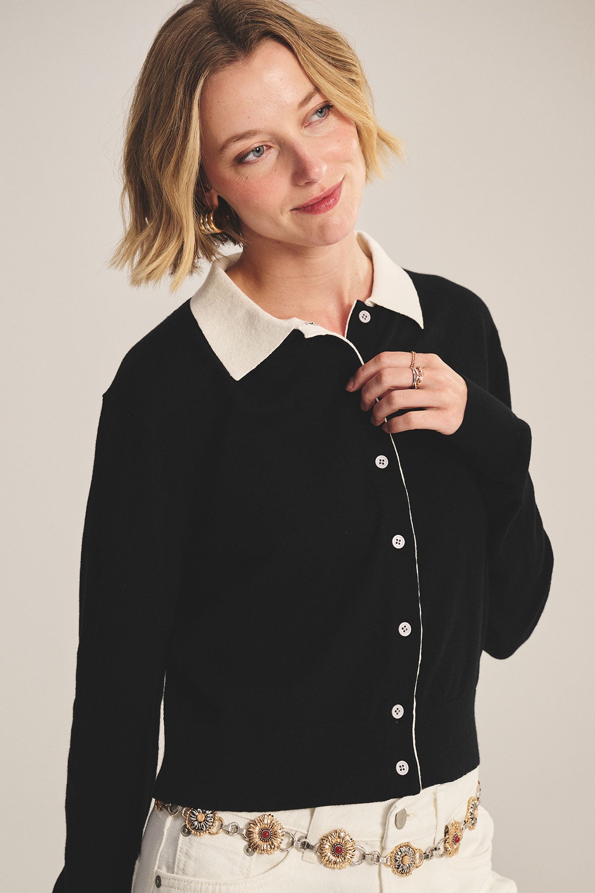 Velvet Riven Cardigan