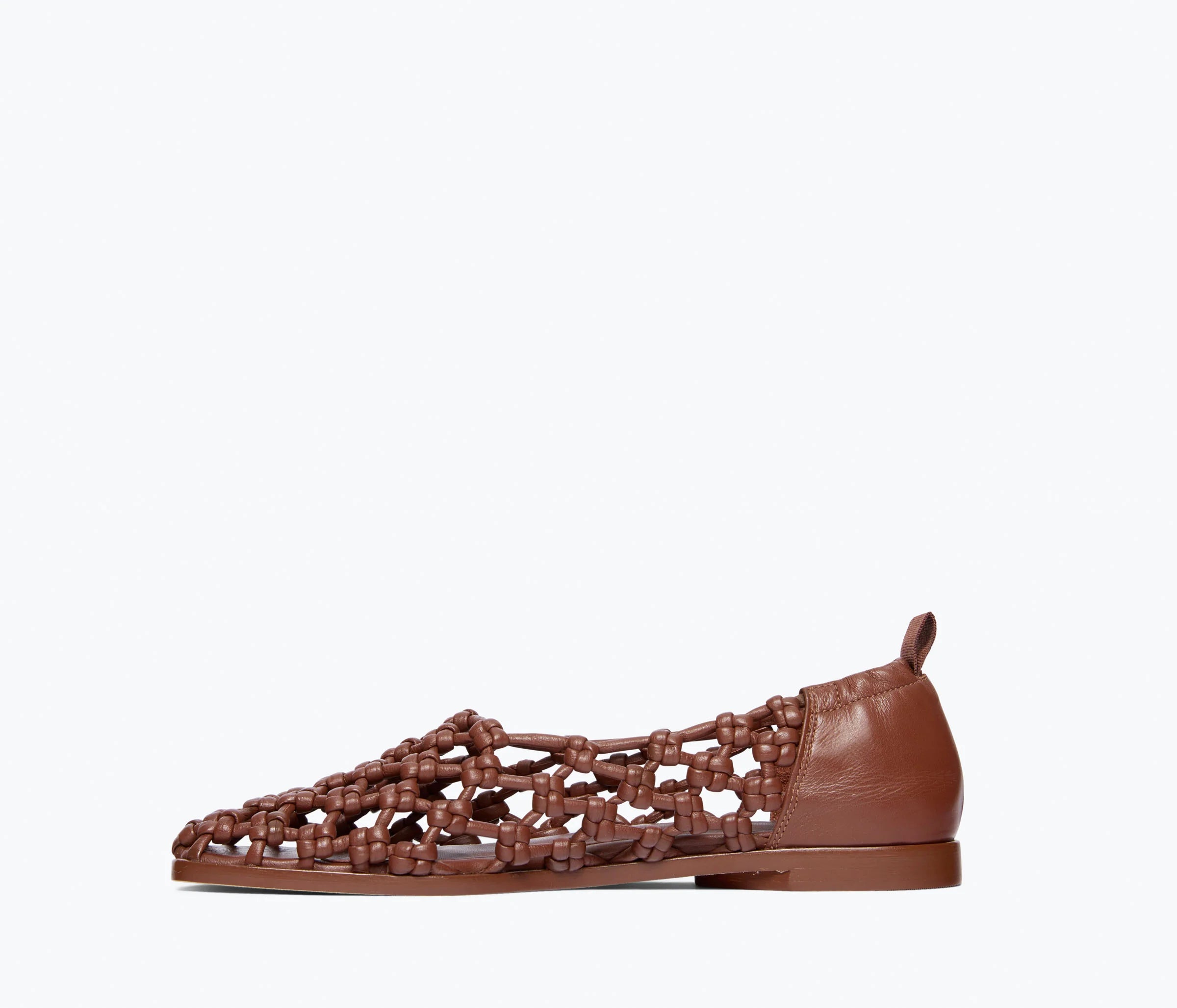 Frēda Salvador Sally Woven Leather Flat