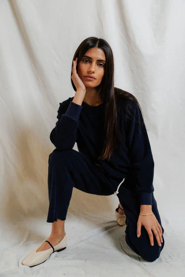 Perfect White Tee Eliana Loop Terry Capri Pant