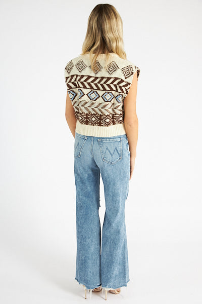 Le Jean Fair Isle Vest