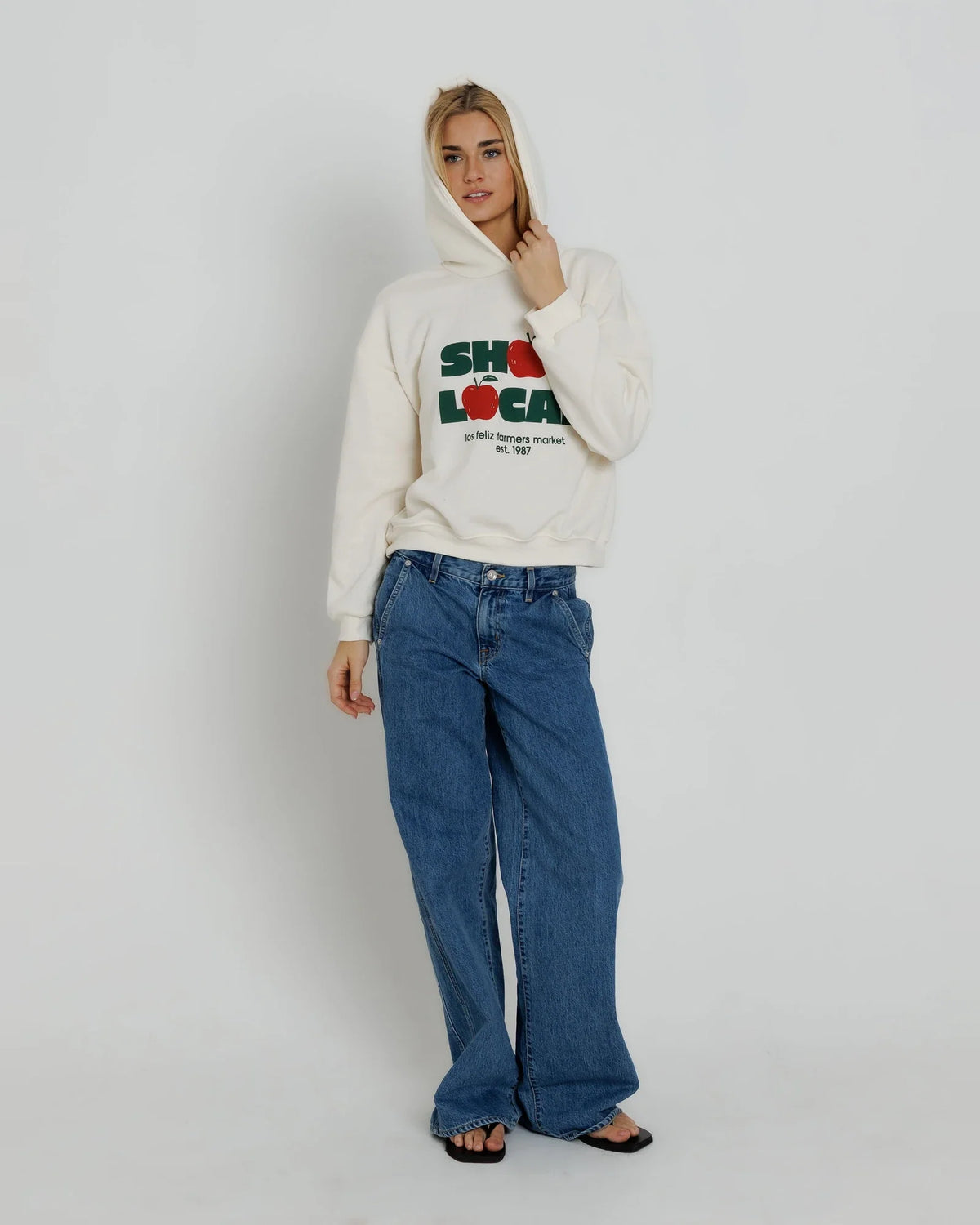 Sunny Somwhere Shop Local Classic Hoodie