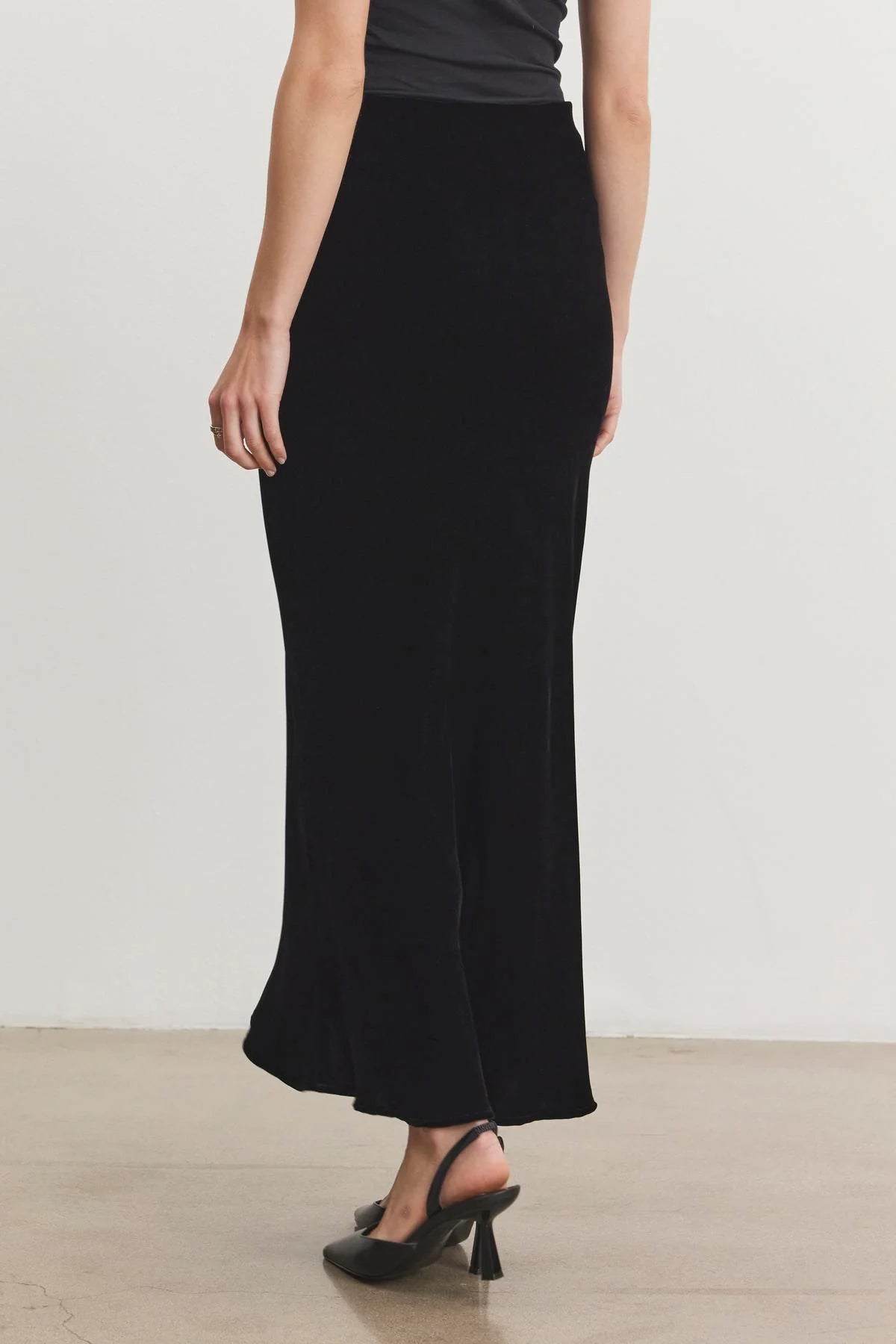 Velvet Eza Silk Velvet Maxi Skirt