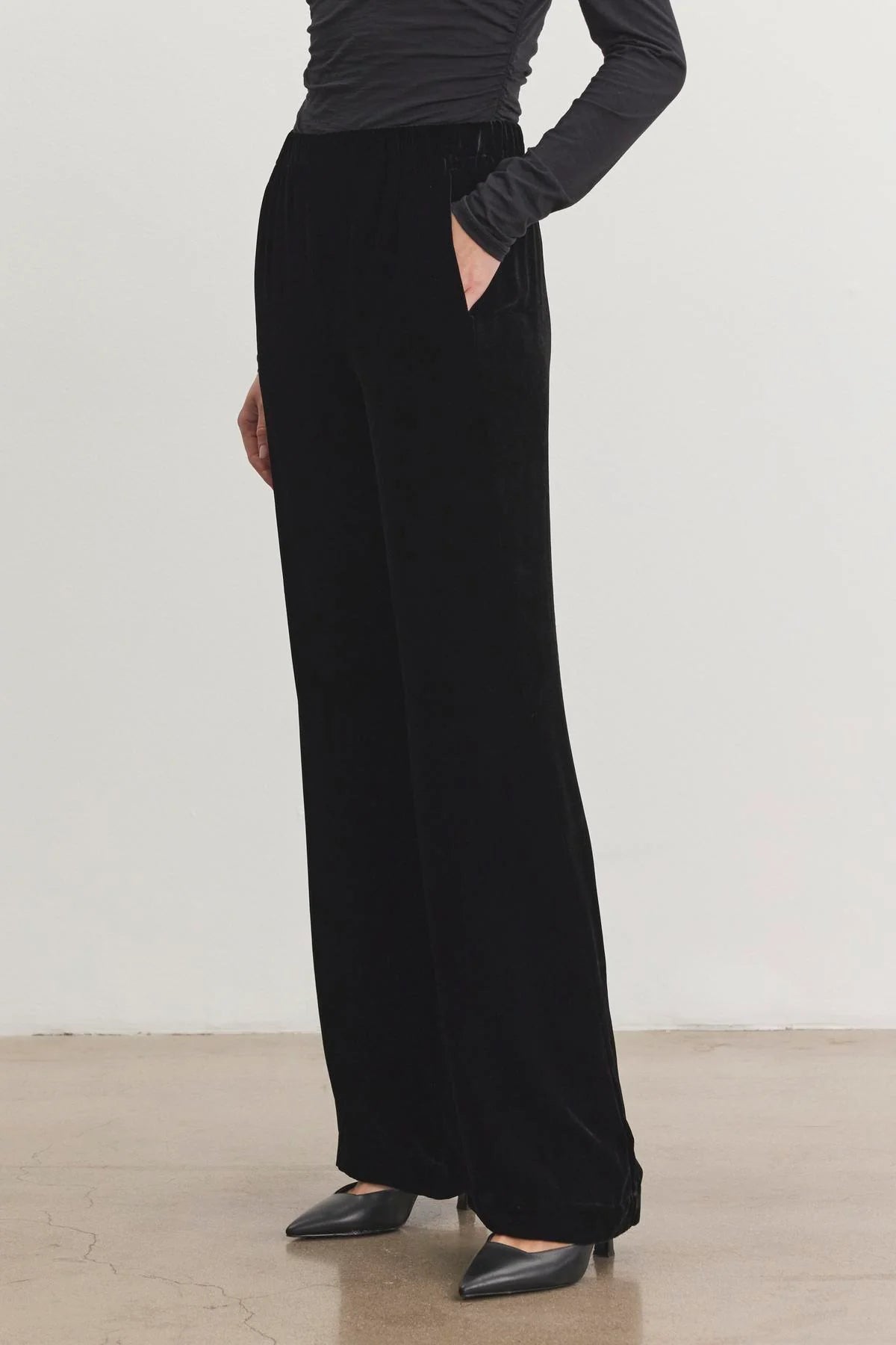 Velvet Sorine Silk Velvet Pant