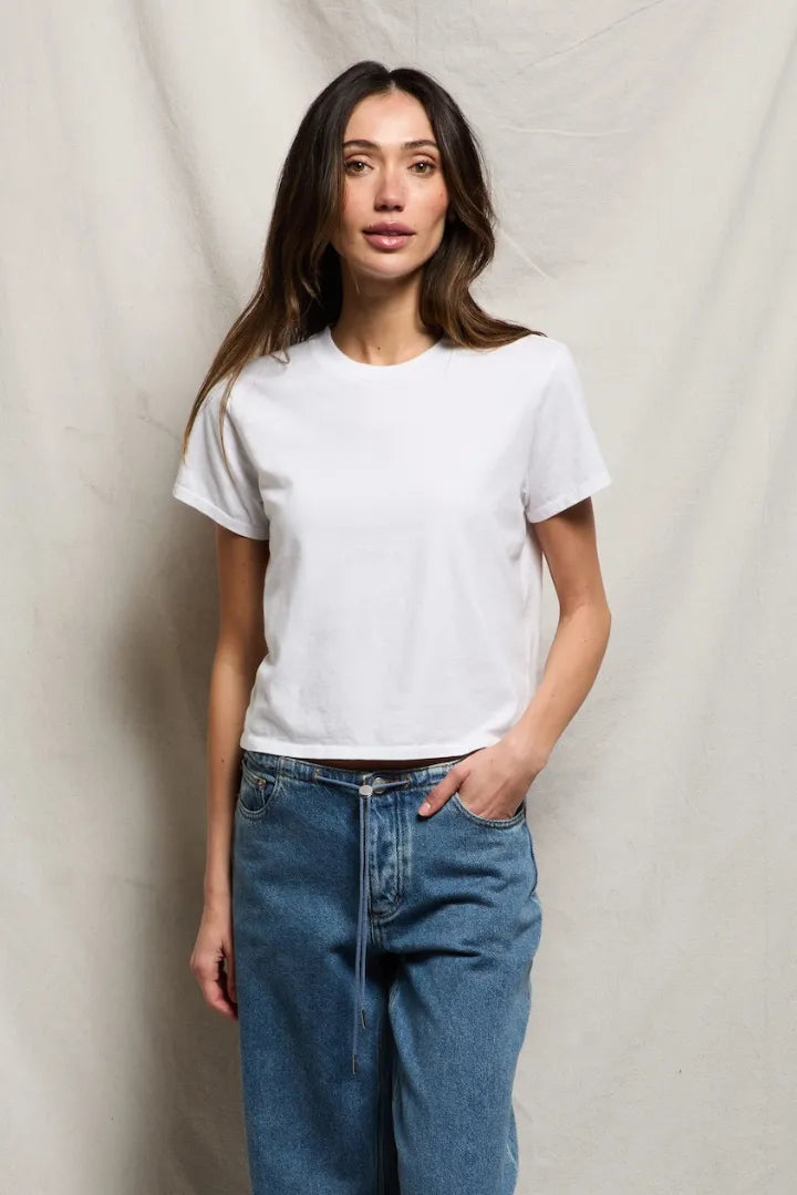 Perfect White Tee Springsteen Baby Tee