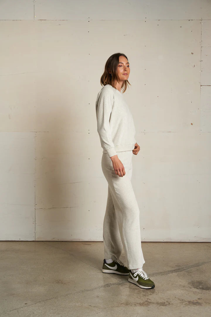 Perfect White Tee Alex Velour Pull On Sweatpant