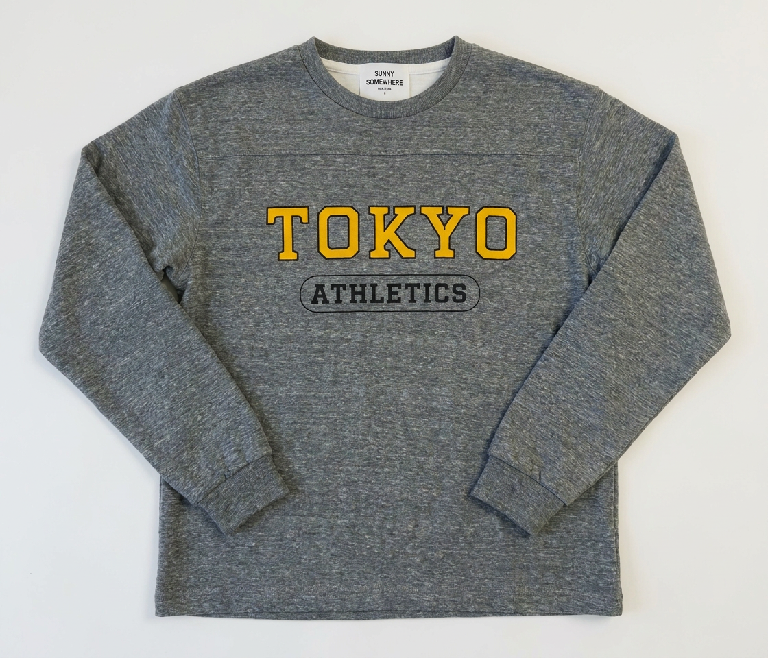 Sunny Somewhere Tokyo Athletics Long Sleeve - Heather Grey additional view
