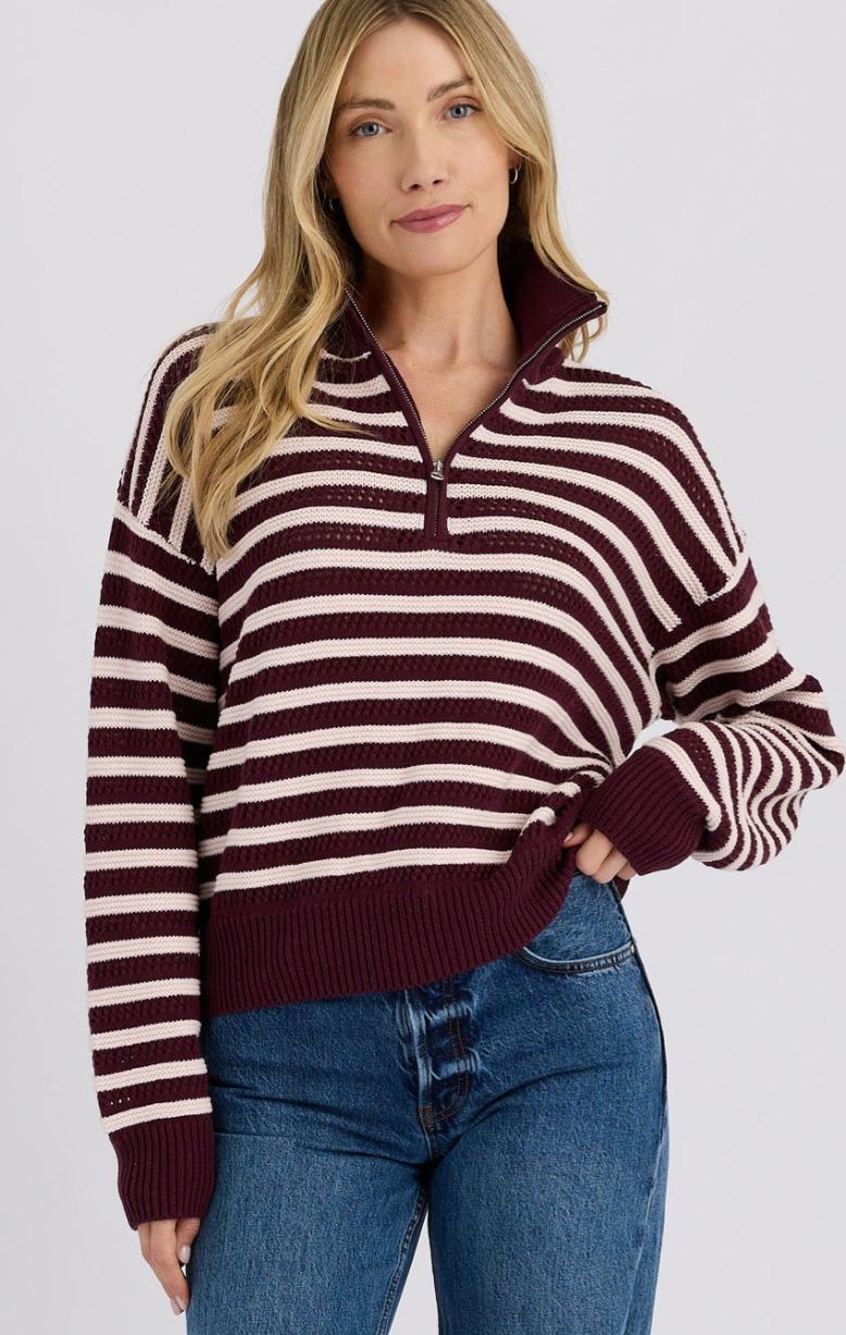 Stitches + Stripes Everly Half Zip