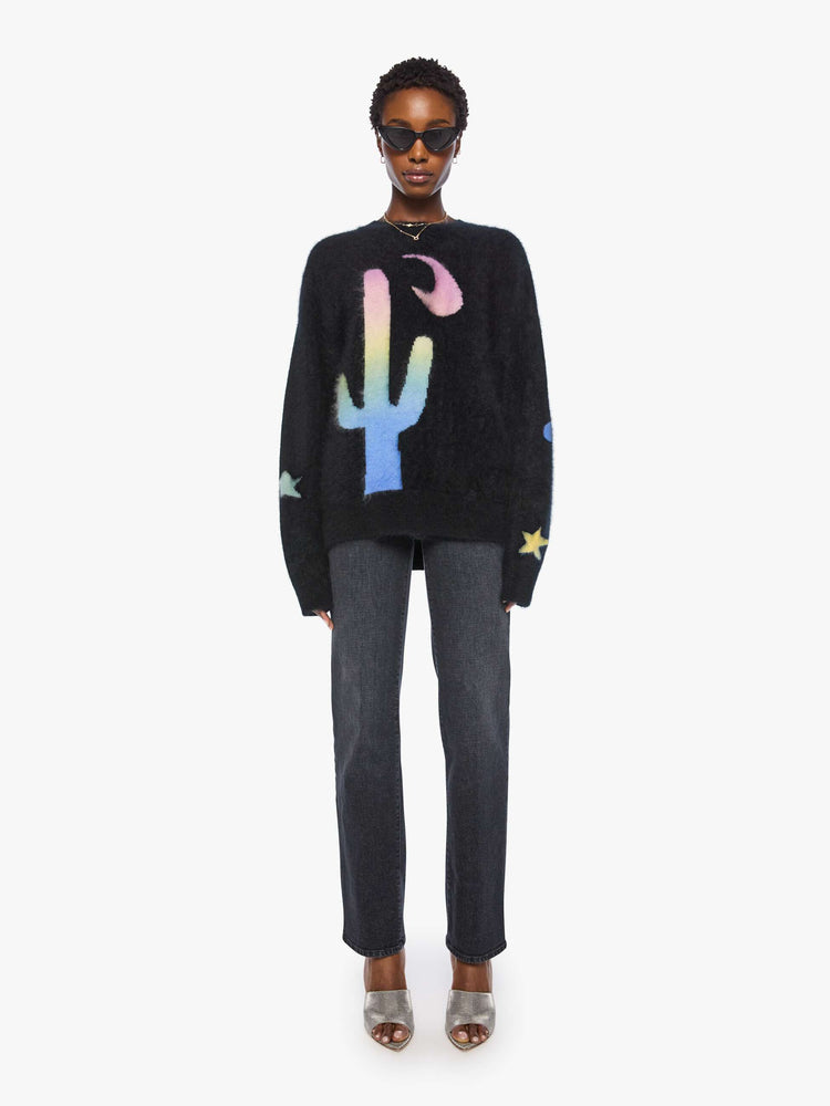 Mother The Biggie Jumper Dark Sapphire full body