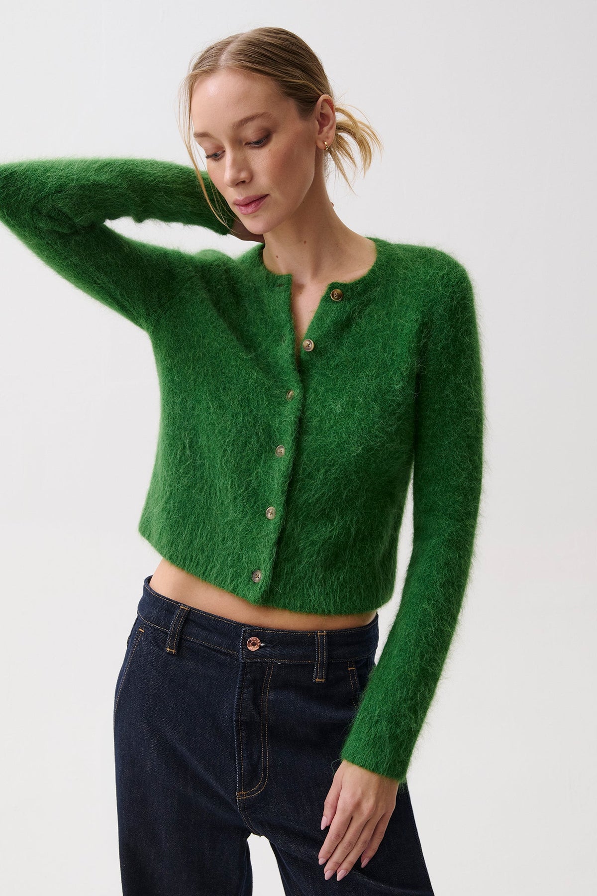 Pistola Yara Alpaca Blend Cardigan - Vivid Moss