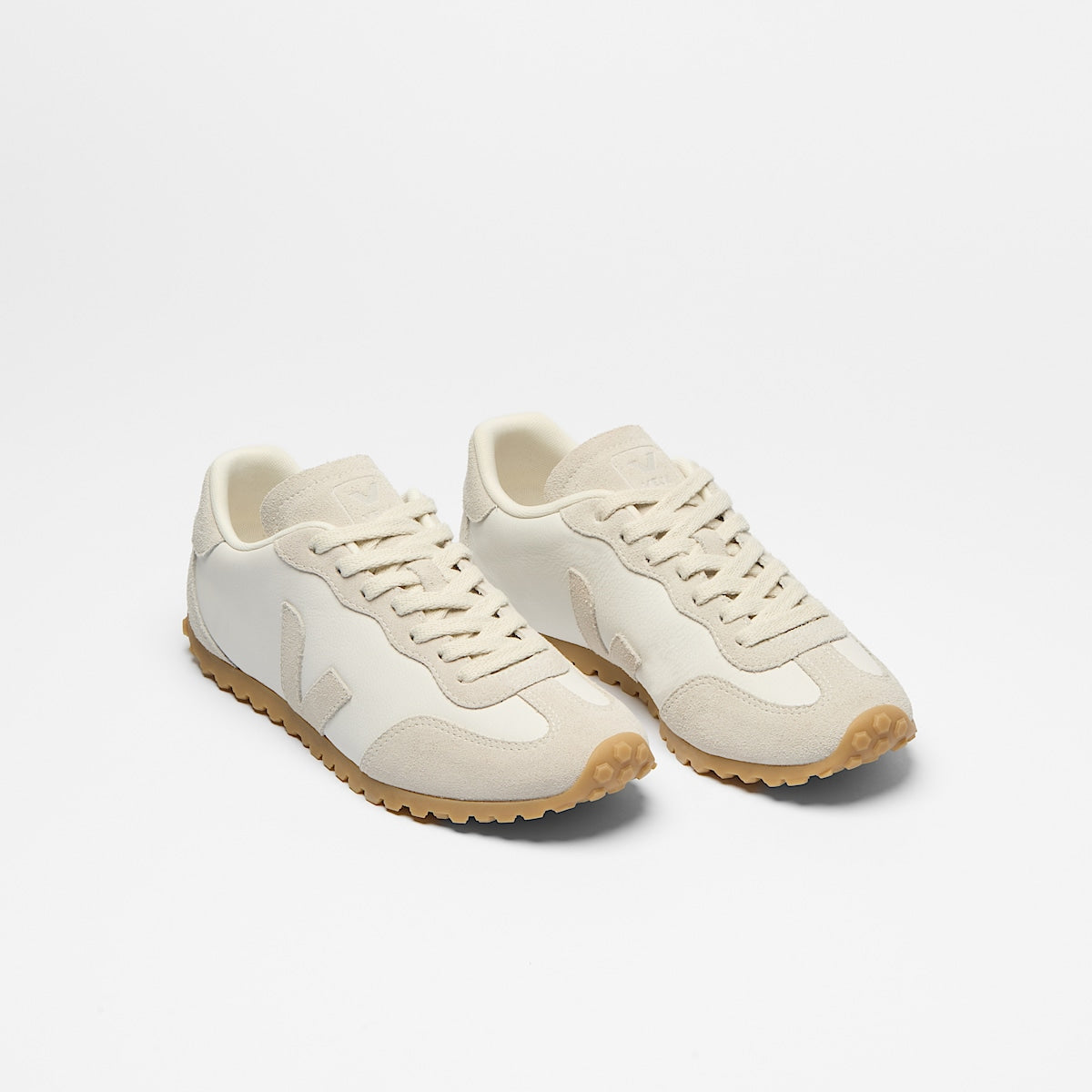 Veja GT Leather White Natural top view