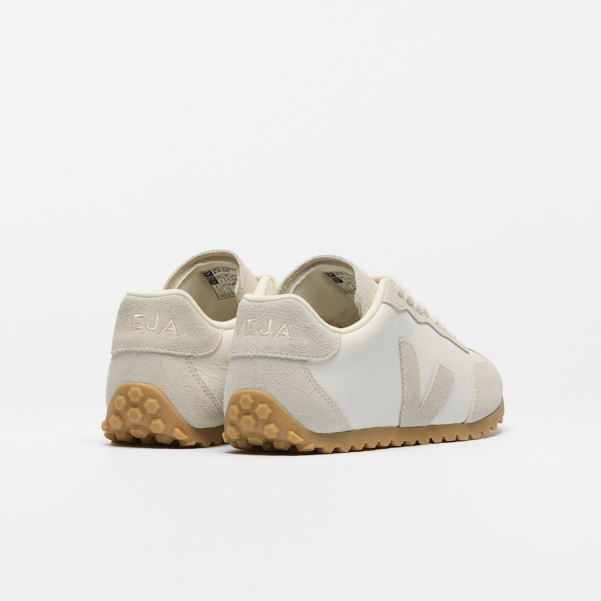 Veja GT Leather White Natural back view
