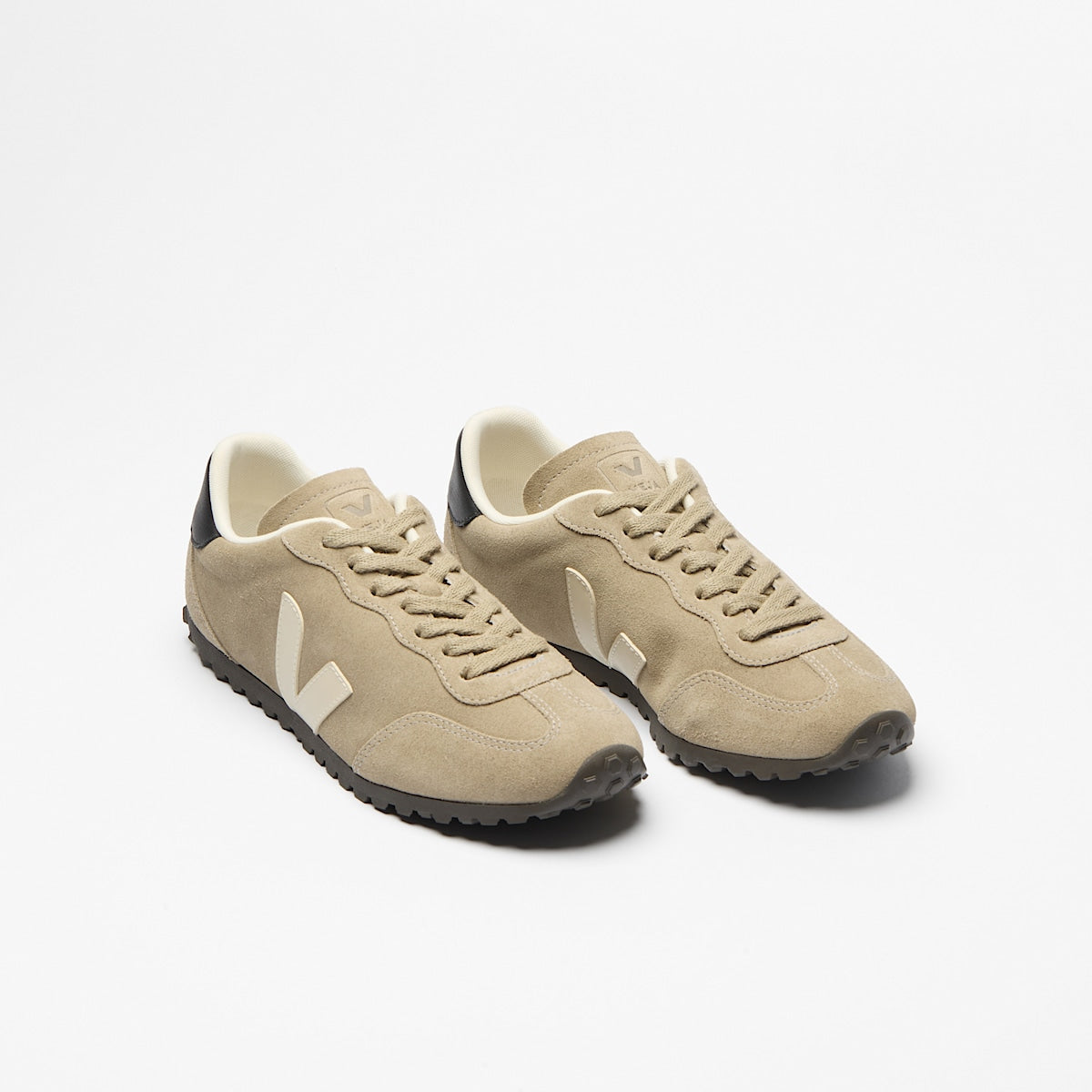 Veja GT Suede Taupe Pierre top view