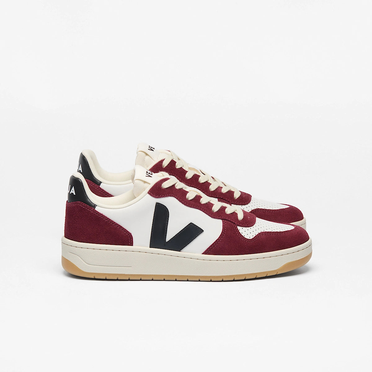 Veja V-10 Prime Leather White Black Amarante VI0220864A