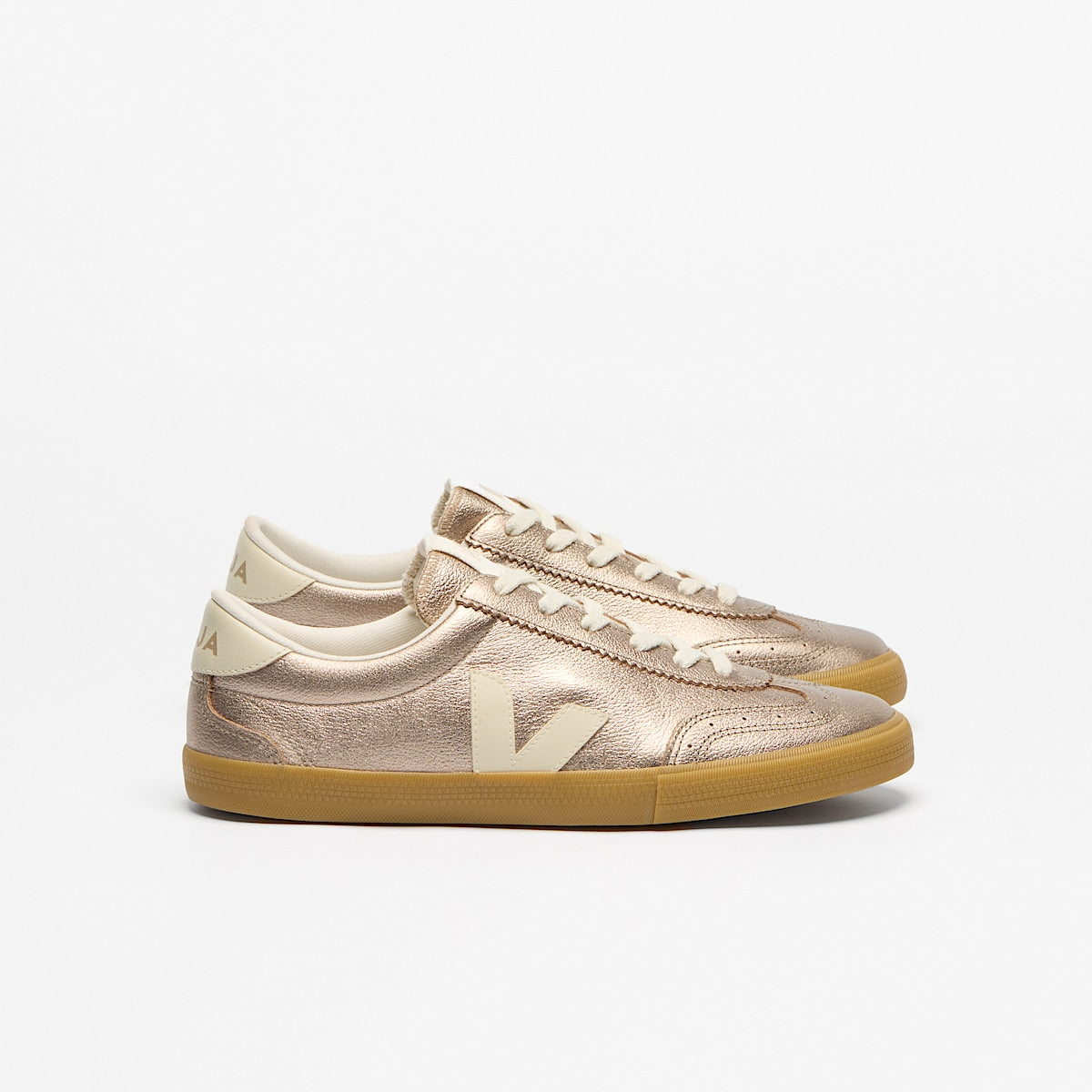 Veja Volley O.T. Leather Bronze Pierre lateral view