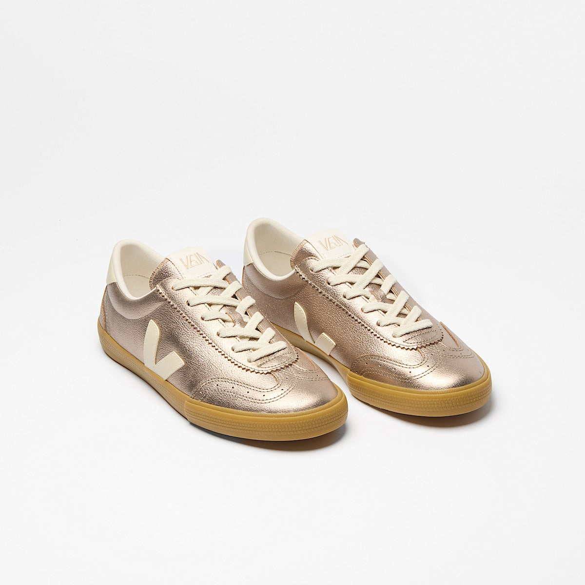 Veja Volley O.T. Leather Bronze Pierre top view