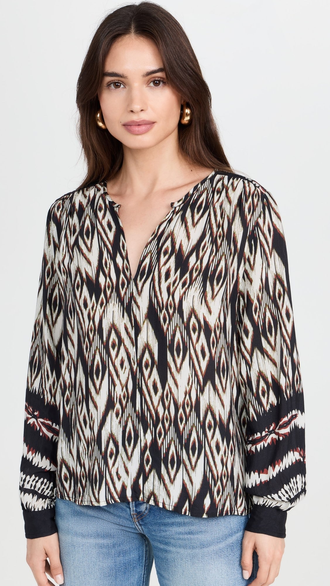 Velvet Abrielle L/S Boho Top