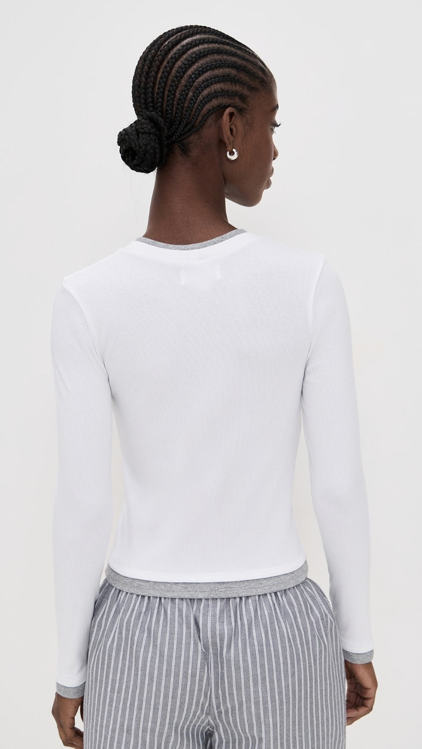 Velvet Novato Long Sleeve Crew Neck Top