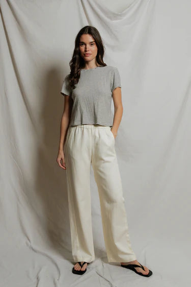 Perfect White Tee Vivian Striped Tee Shirt