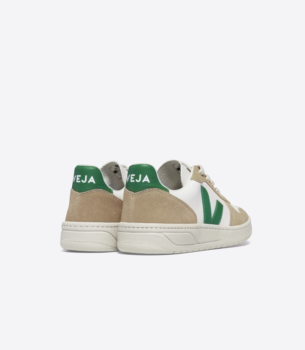 Veja V-10 Chromefree Extra White-Emeraude-Sahara