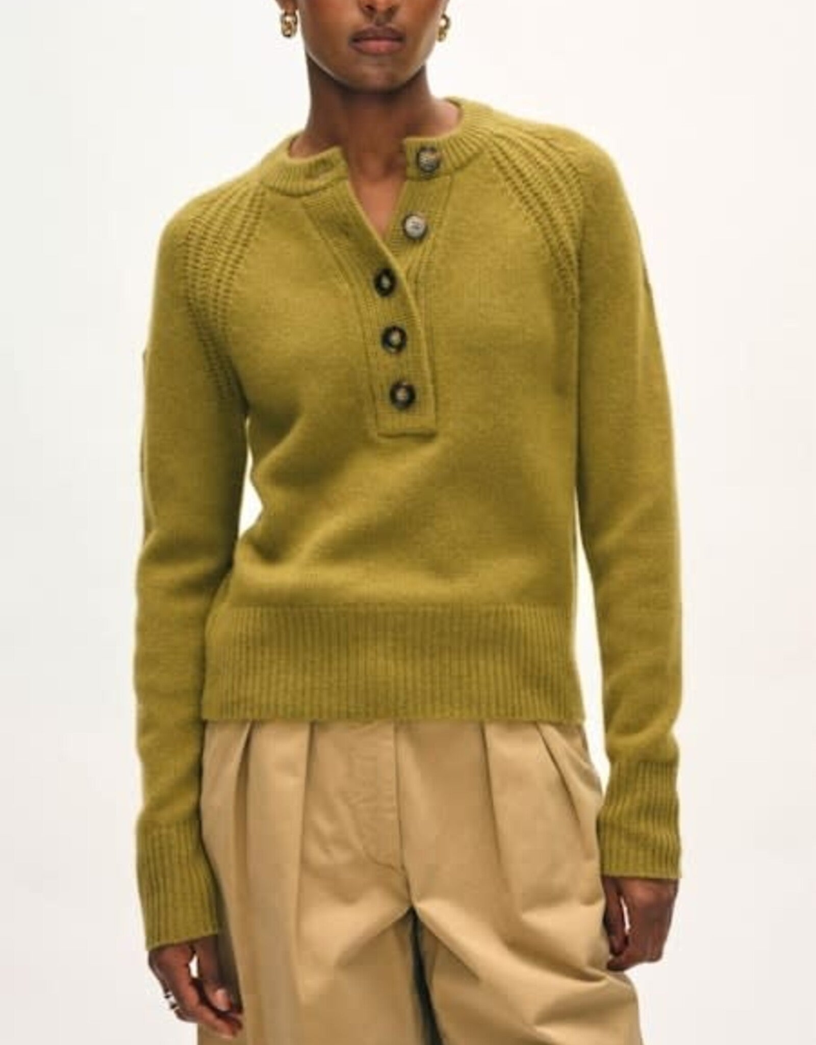 White + Warren Cashmere Luxe Henley 21428