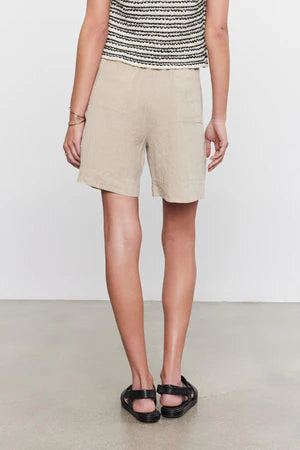 Velvet Francis Long Linen Short