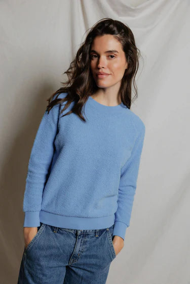 Perfect White Tee Ziggy Reverse Fleece Crew Neck Sweatshirt