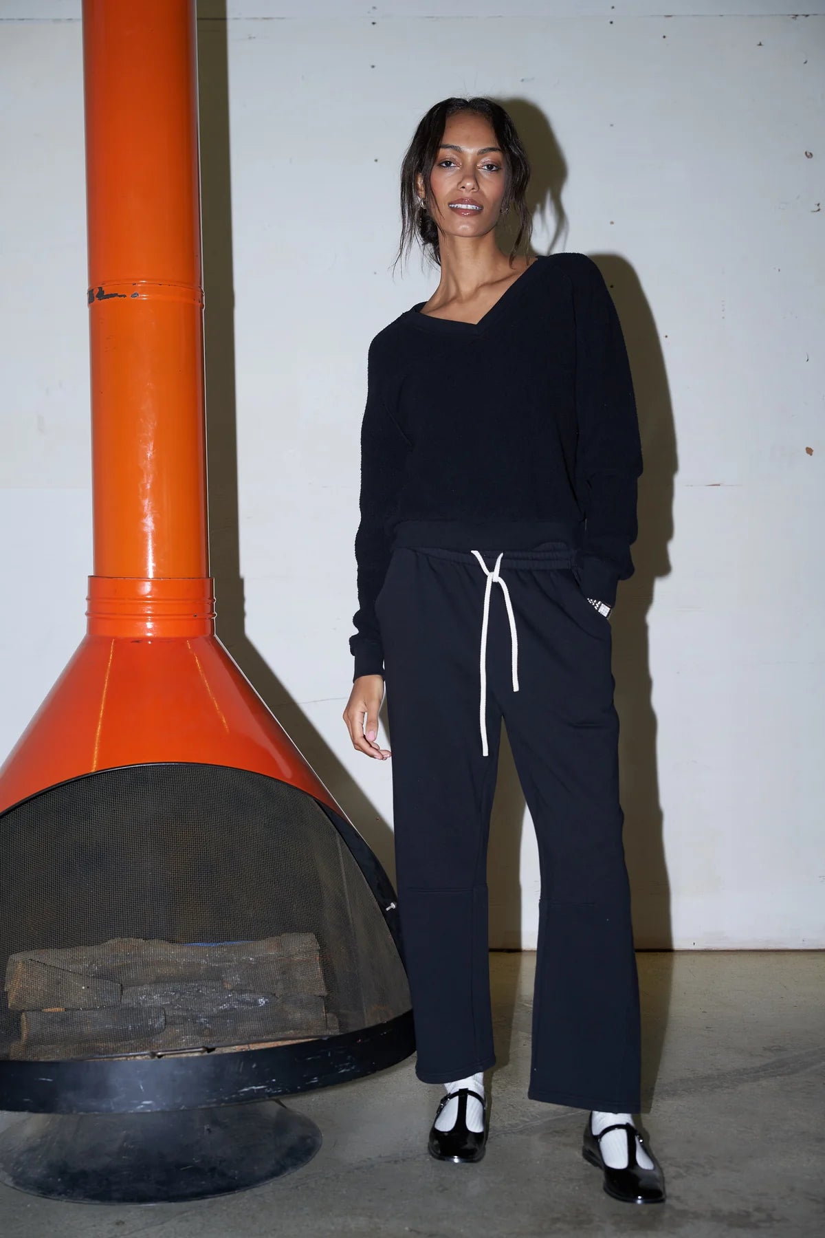 Perfect White Tee Fallon Fleece Barrel Sweatpant