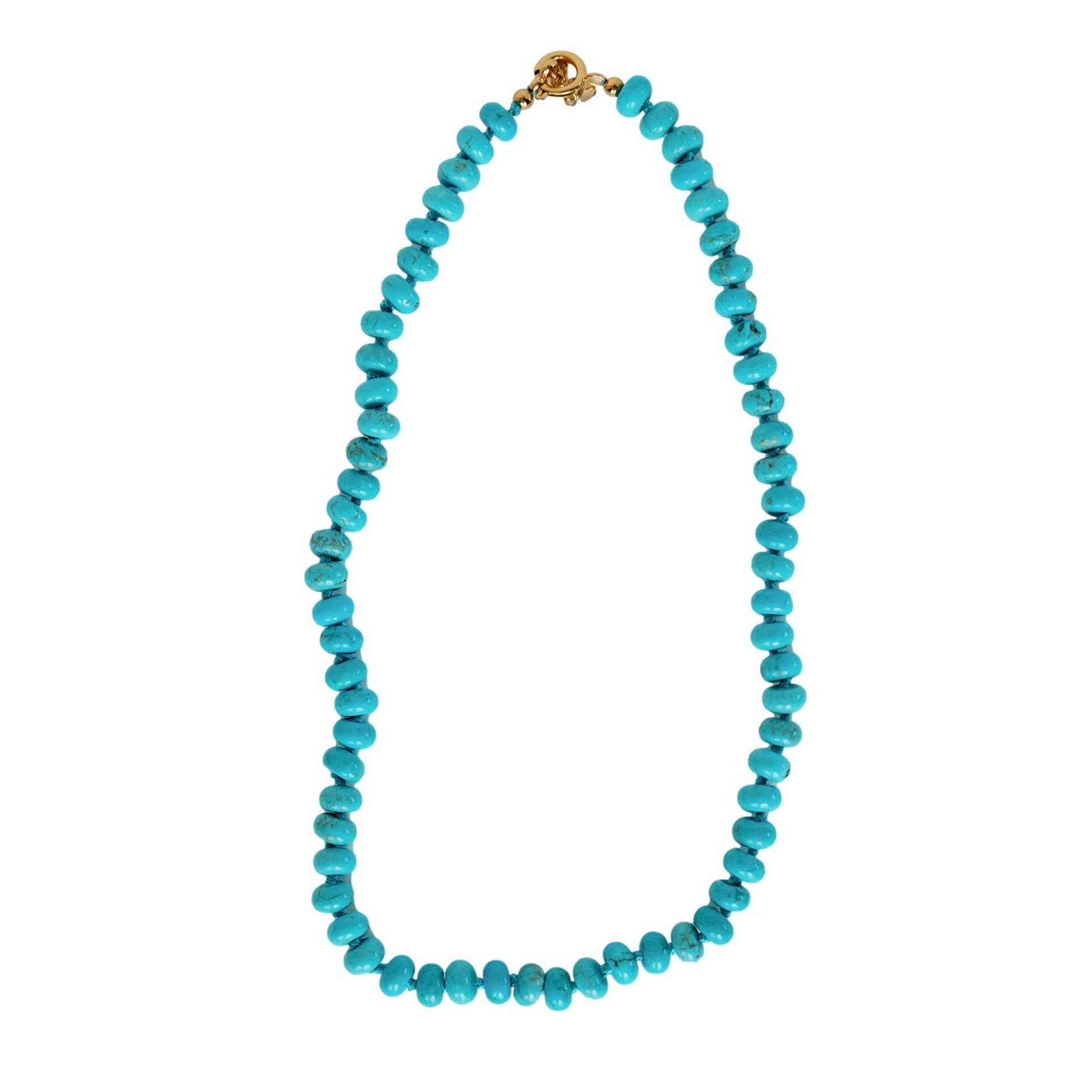 St. Armands 18" Genuine Turquoise Candy Necklace